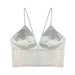 Essential Satin Crop Top Cami