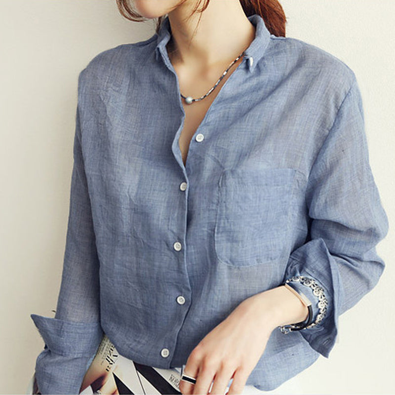 Berkshire Long Sleeve Button Down Blouse