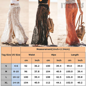 Floral Lace Pants Beach Pants