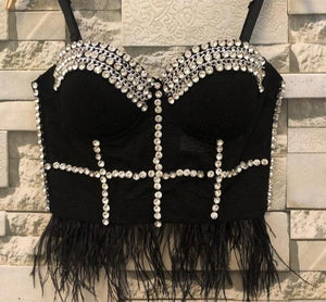 Vintage Crop Top Bustier