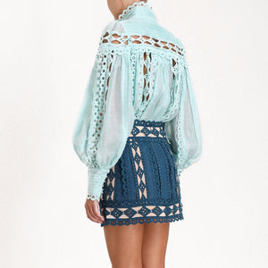 High Waist Vintage Tribal Skirt