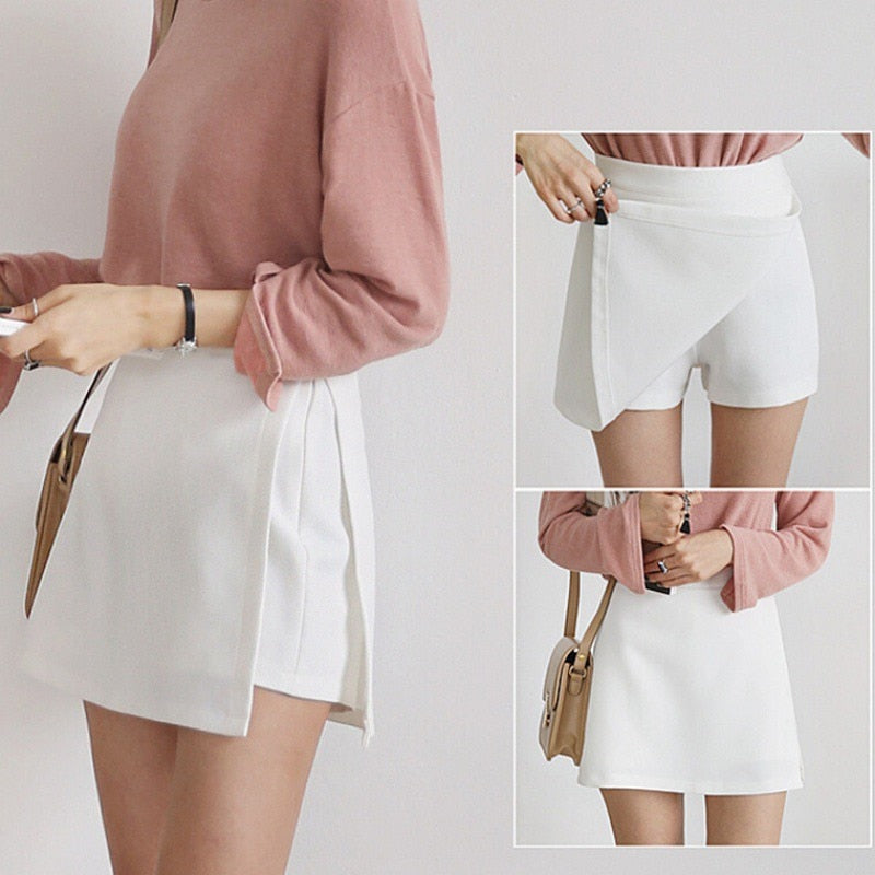 Two-piece Split High Waist Skort