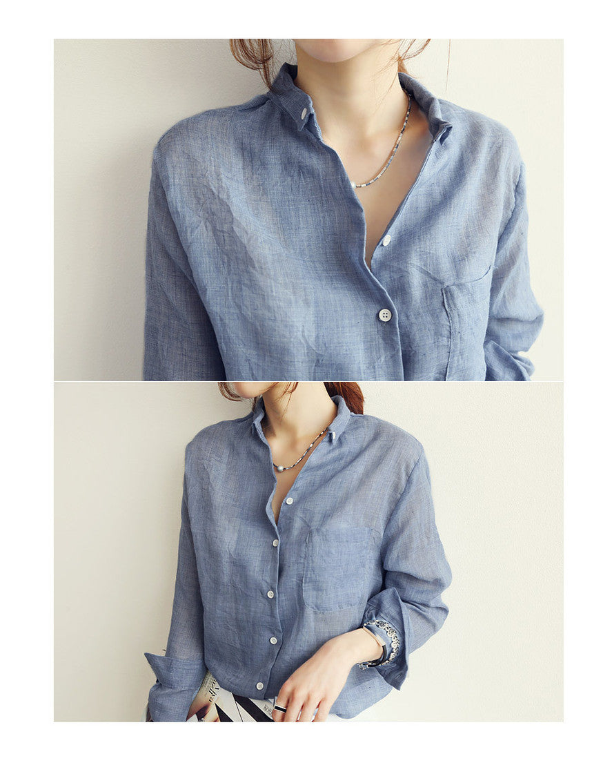 Berkshire Long Sleeve Button Down Blouse