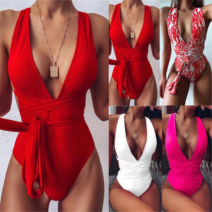 Vintage Lace Up Monokini