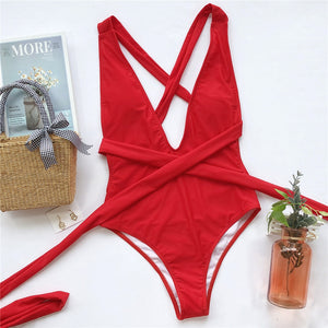 Vintage Lace Up Monokini