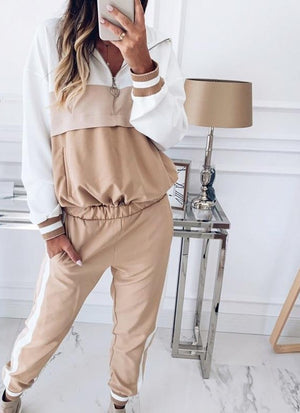 Manhattan Girl Two Piece Khaki Tracksuit