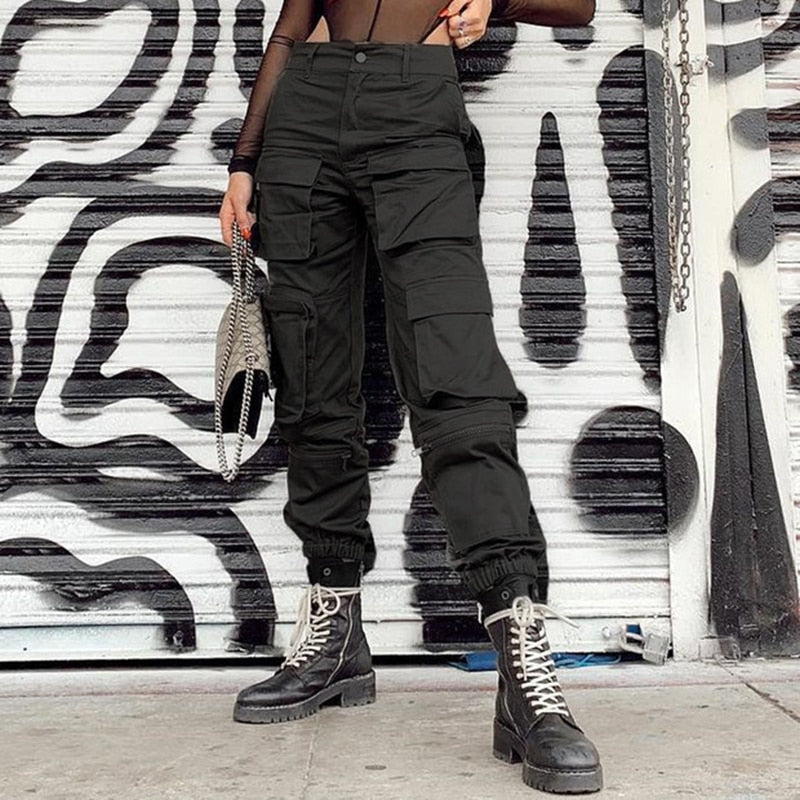 High Waist Patchwork Hippie Cargo Pant's