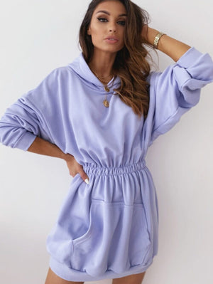 Long Sleeve Oversized Hoodie Dress