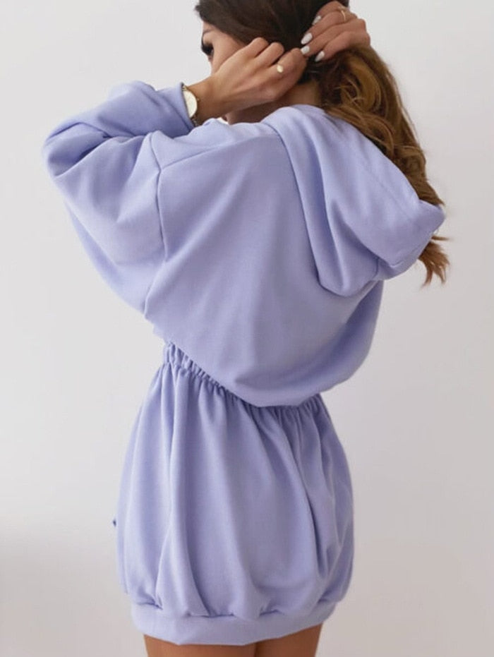 Long Sleeve Oversized Hoodie Dress