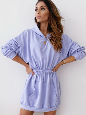 Long Sleeve Oversized Hoodie Dress