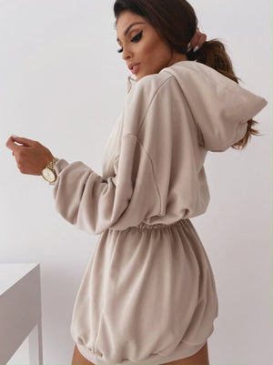 Long Sleeve Oversized Hoodie Dress