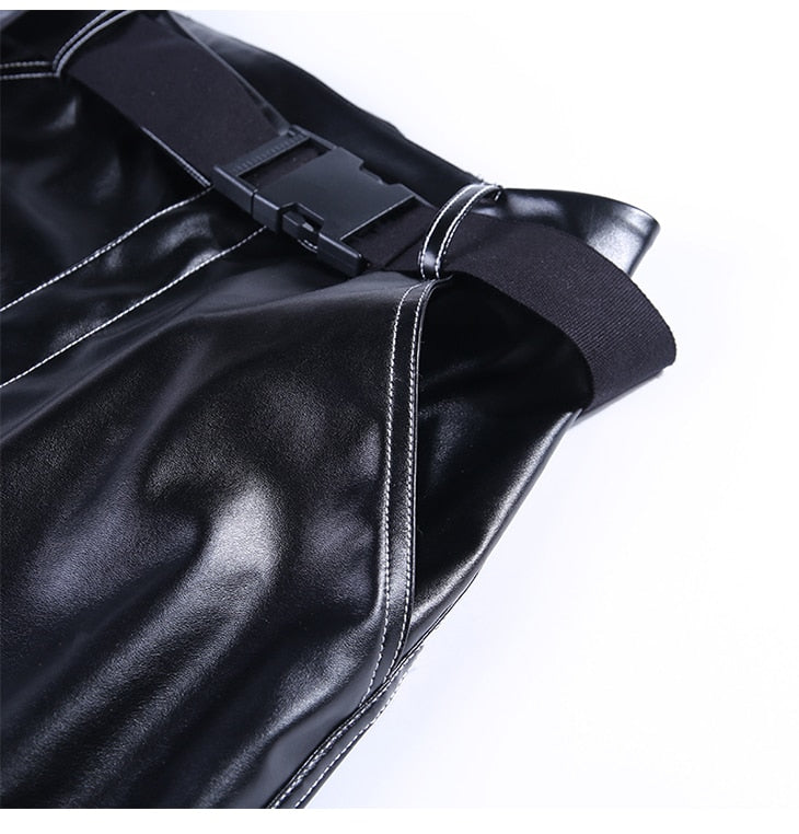 High Waist Faux Leather Pencil Pant