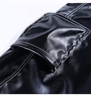 High Waist Faux Leather Pencil Pant