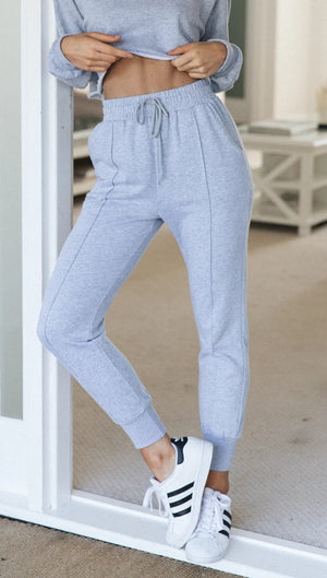 Two Piece Crop Top and Joggers Pants Set