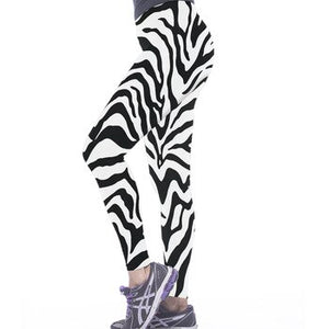 3D Zebra Yoga Pants