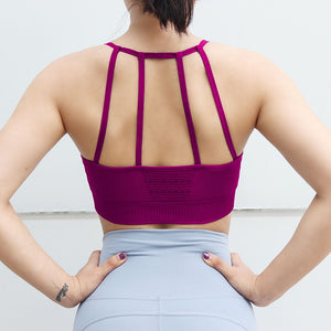 Caged Back Yoga Bra