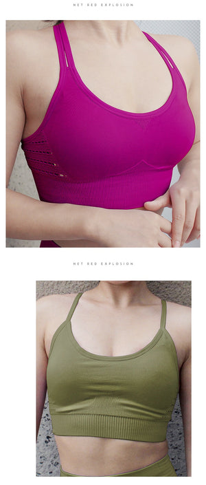 Caged Back Yoga Bra