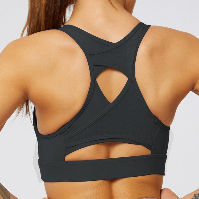 Racerback Push Up Sports Bra