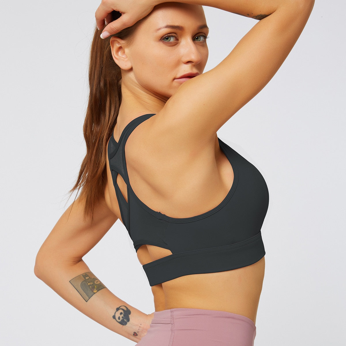 Racerback Push Up Sports Bra