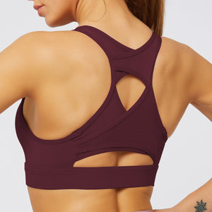 Racerback Push Up Sports Bra