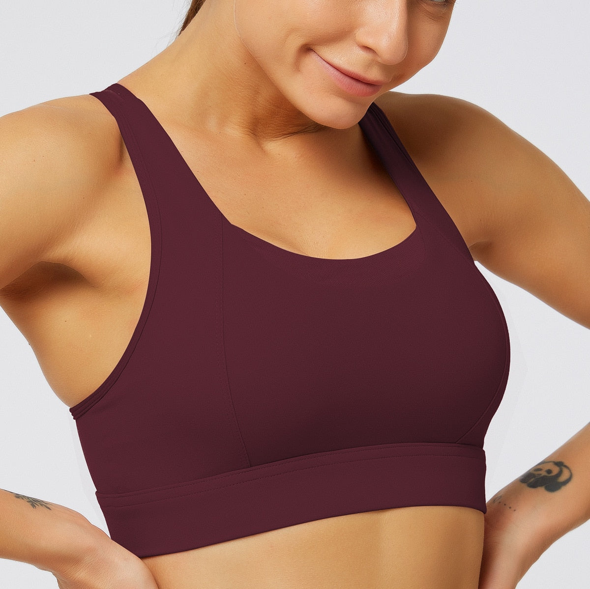 Racerback Push Up Sports Bra