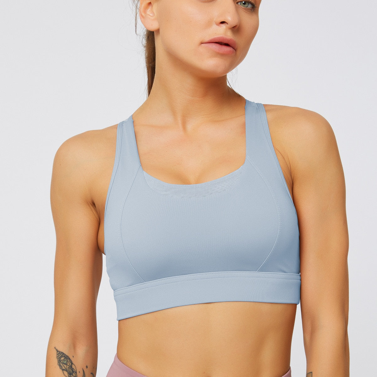 Racerback Push Up Sports Bra