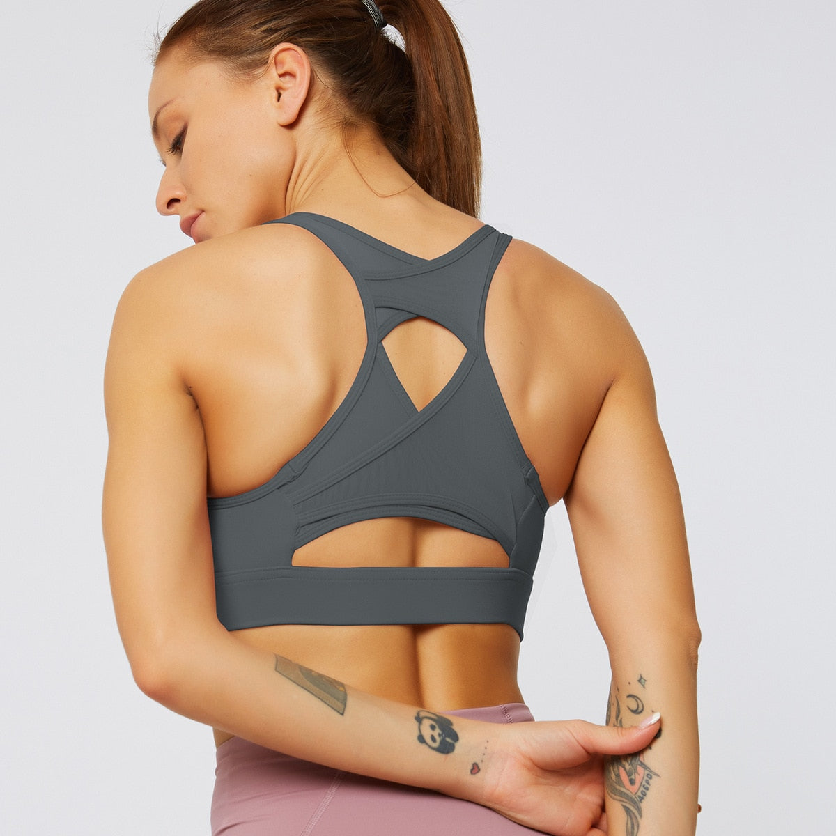 Racerback Push Up Sports Bra