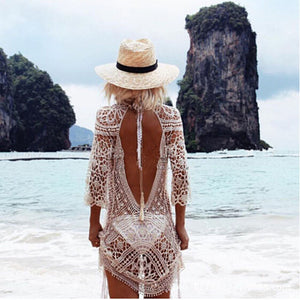 Vintage Harijuku Crochet Beach Dress