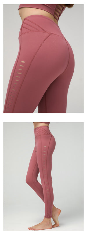 Hollow Out High Waist Yoga Pants