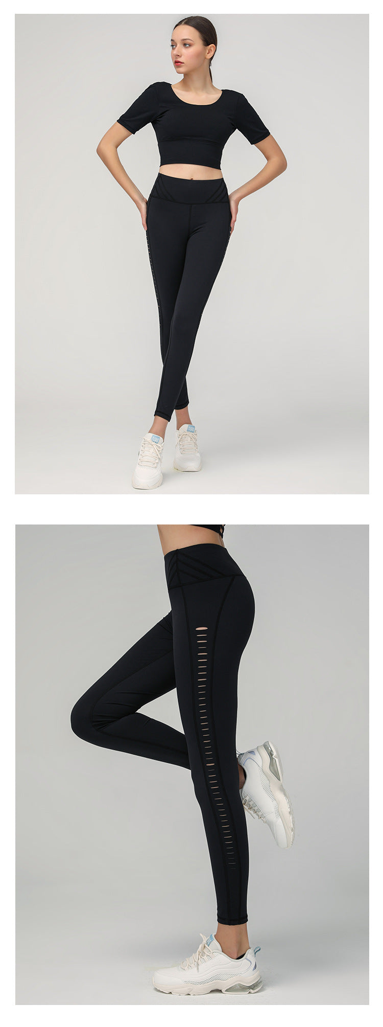 Hollow Out High Waist Yoga Pants