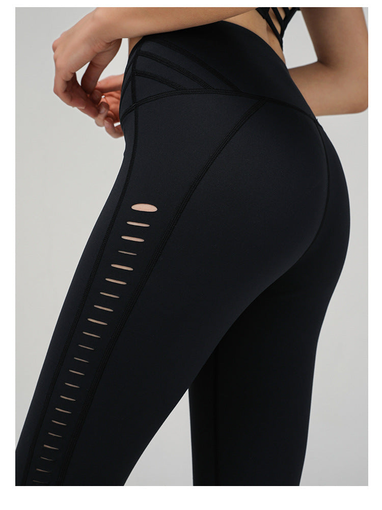 Hollow Out High Waist Yoga Pants