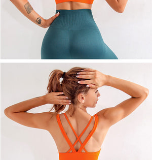 High Impact Seamless Racerback Sports Bra