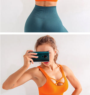 High Impact Seamless Racerback Sports Bra