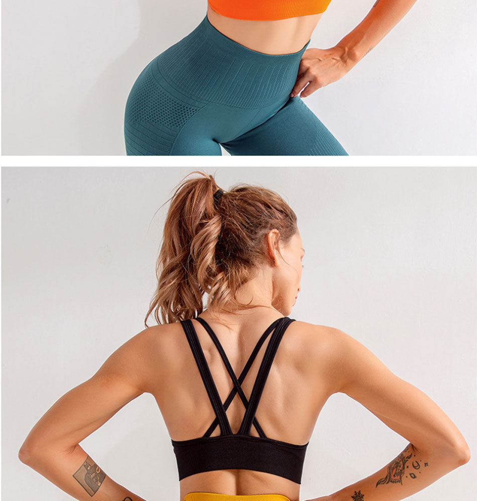 High Impact Seamless Racerback Sports Bra