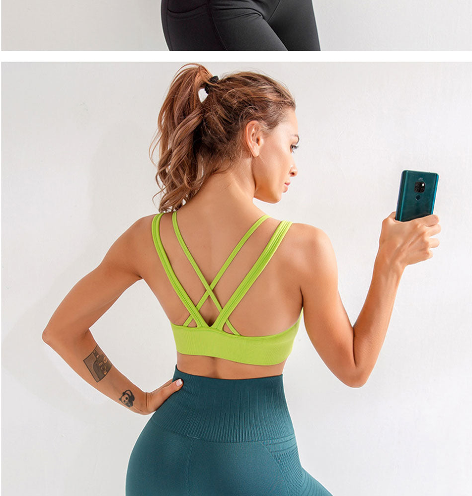 High Impact Seamless Racerback Sports Bra