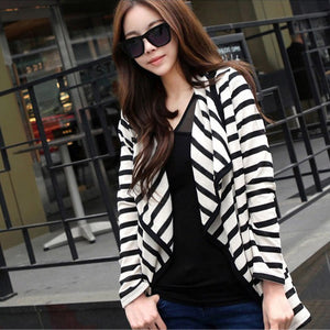 Striped Long Sleeve Cardigan