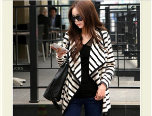 Striped Long Sleeve Cardigan