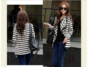 Striped Long Sleeve Cardigan