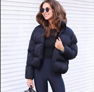 Solid Bubble Puffer Jacket