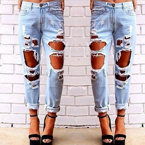 Distressed Noor no. 5 Boyfriend Jeans