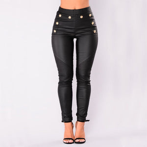 High  Waist Black Pencil Pants