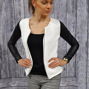 Leather Patchwork blazer